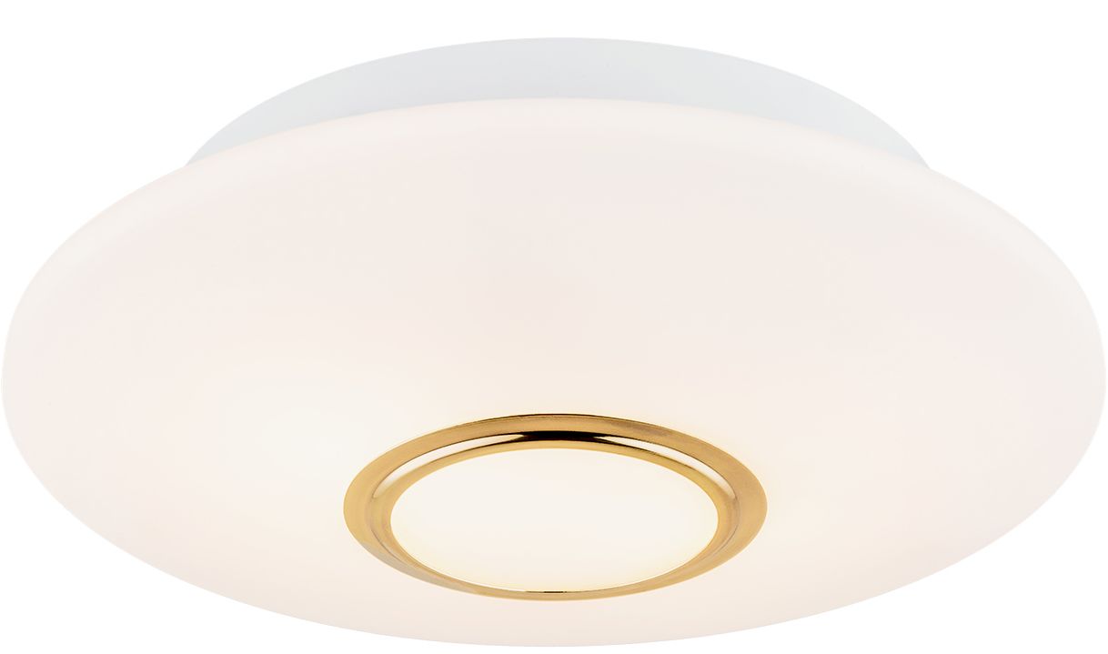 Argon Chicago plafoniera 2x15 W ottone-opale 1030