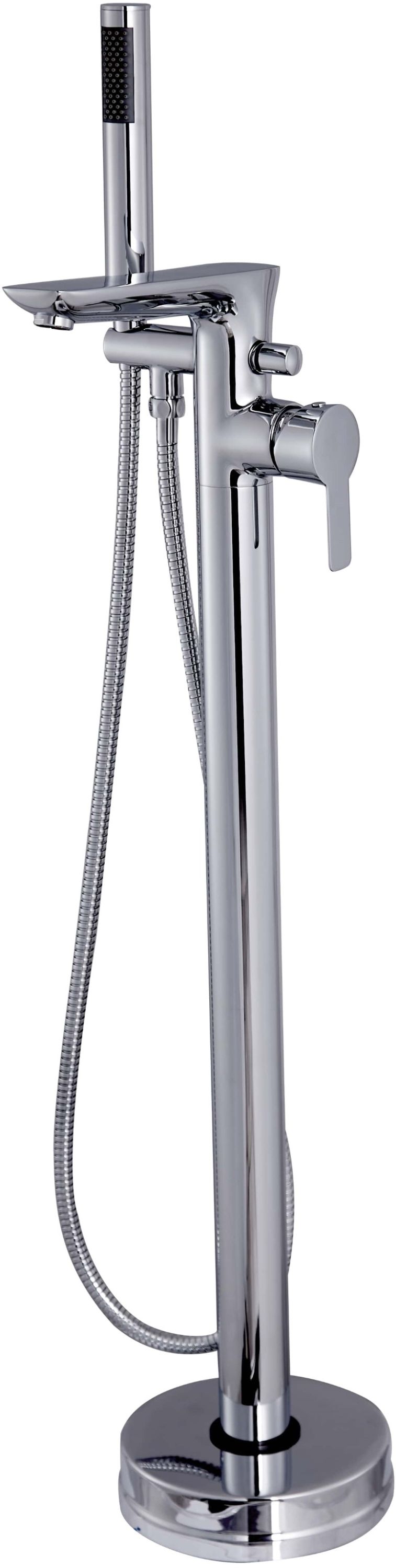 Invena Glamour rubinetto per vasca e doccia a terra cromo BW-02-W01