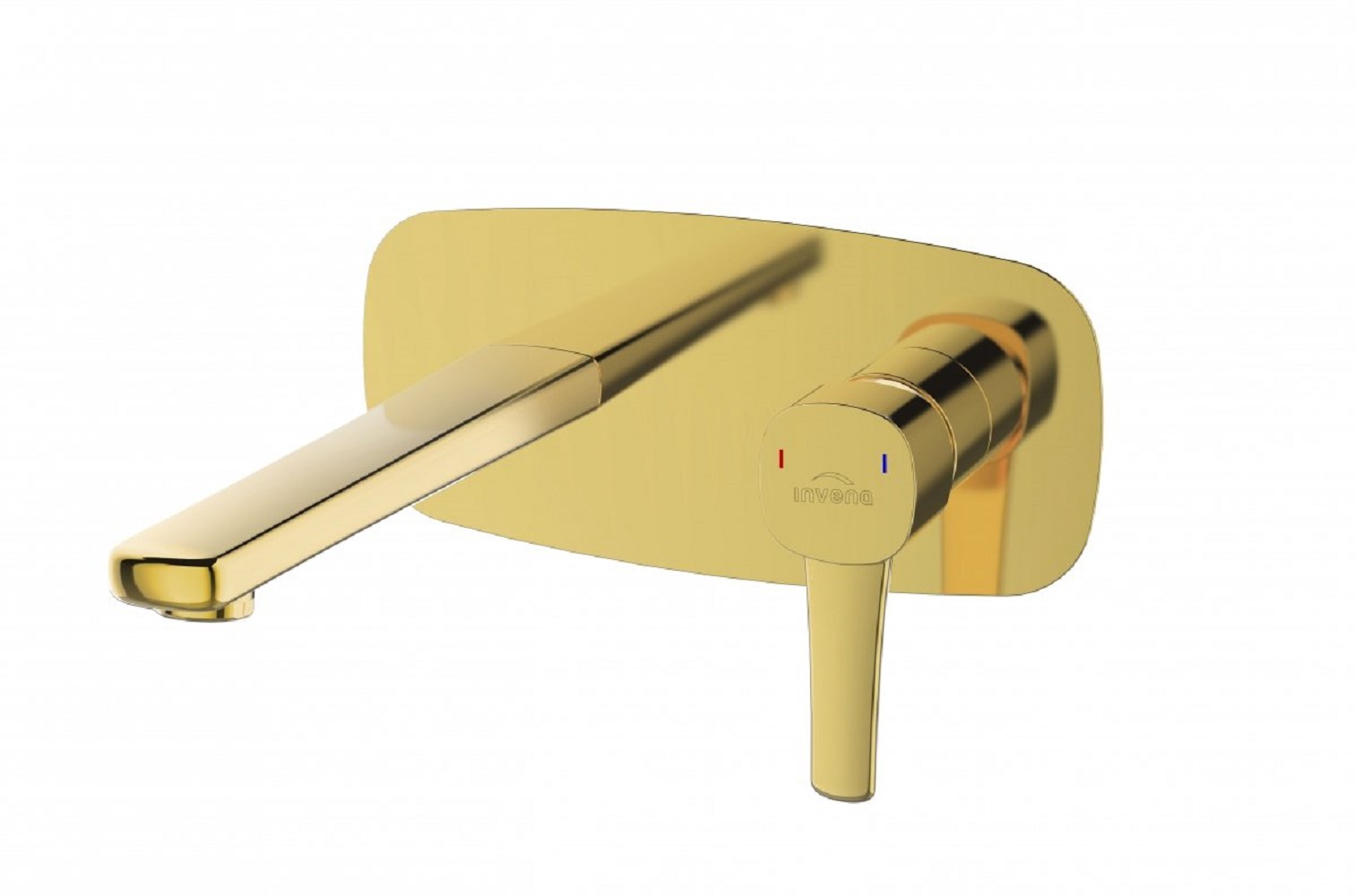 Invena Glamour rubinetto per lavabo da incasso oro BP-02-U09