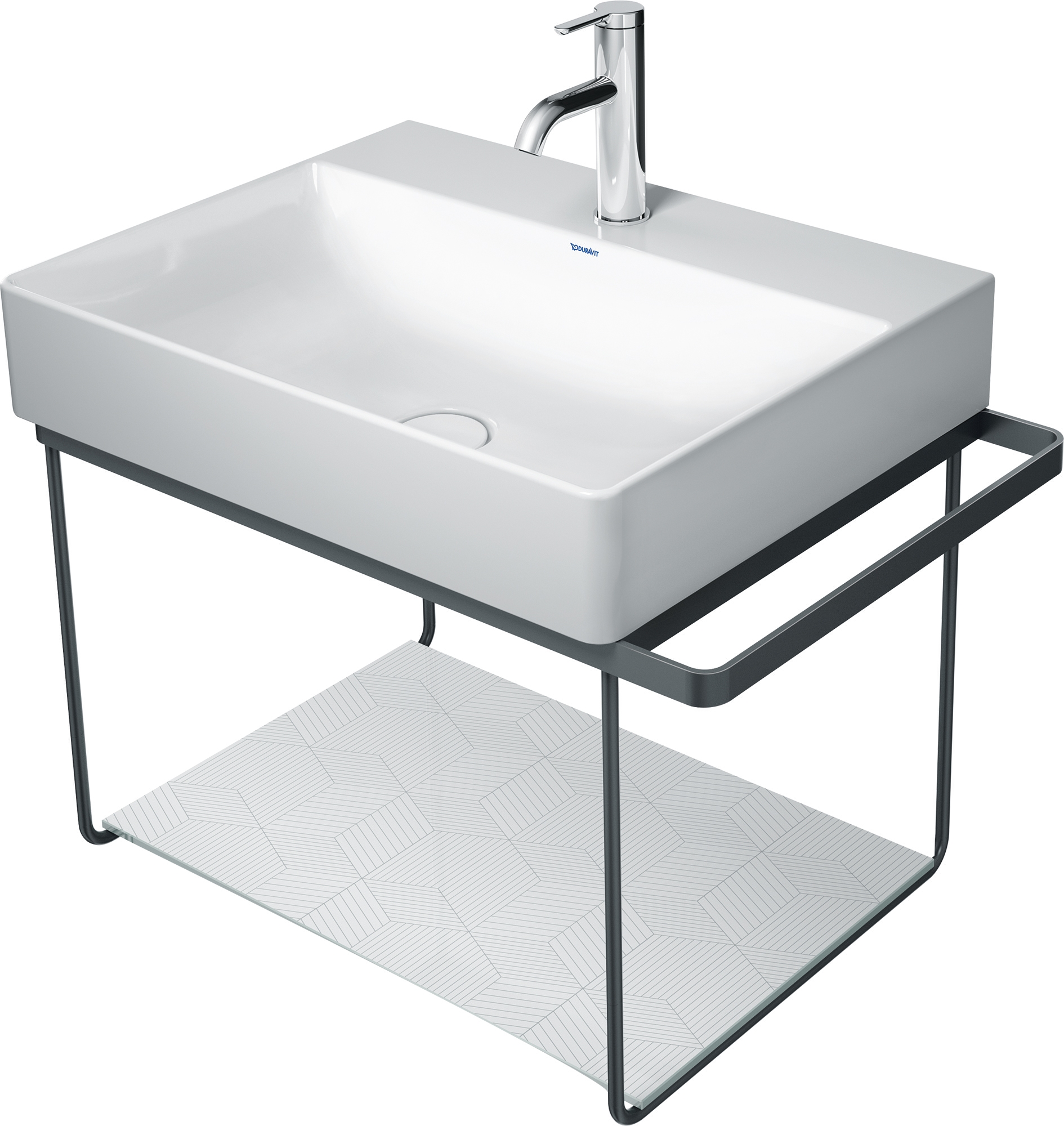 Duravit DuraSquare mensola 57 cm nero 0099648400