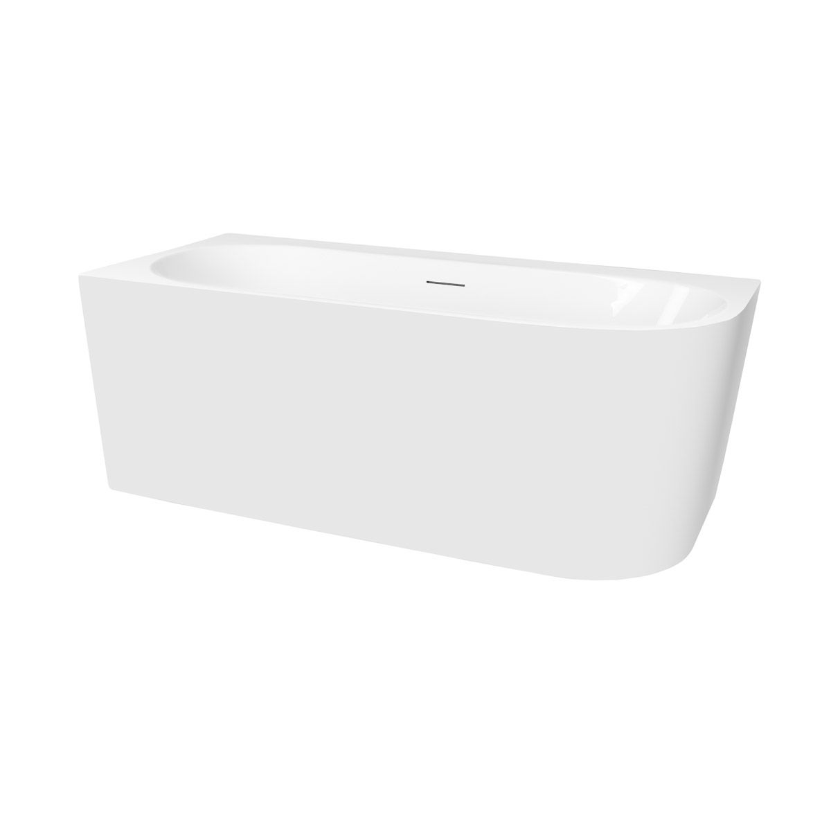 Oltens Hulda vasca da bagno angolare 170x80 cm rettangolare bianco 11005000