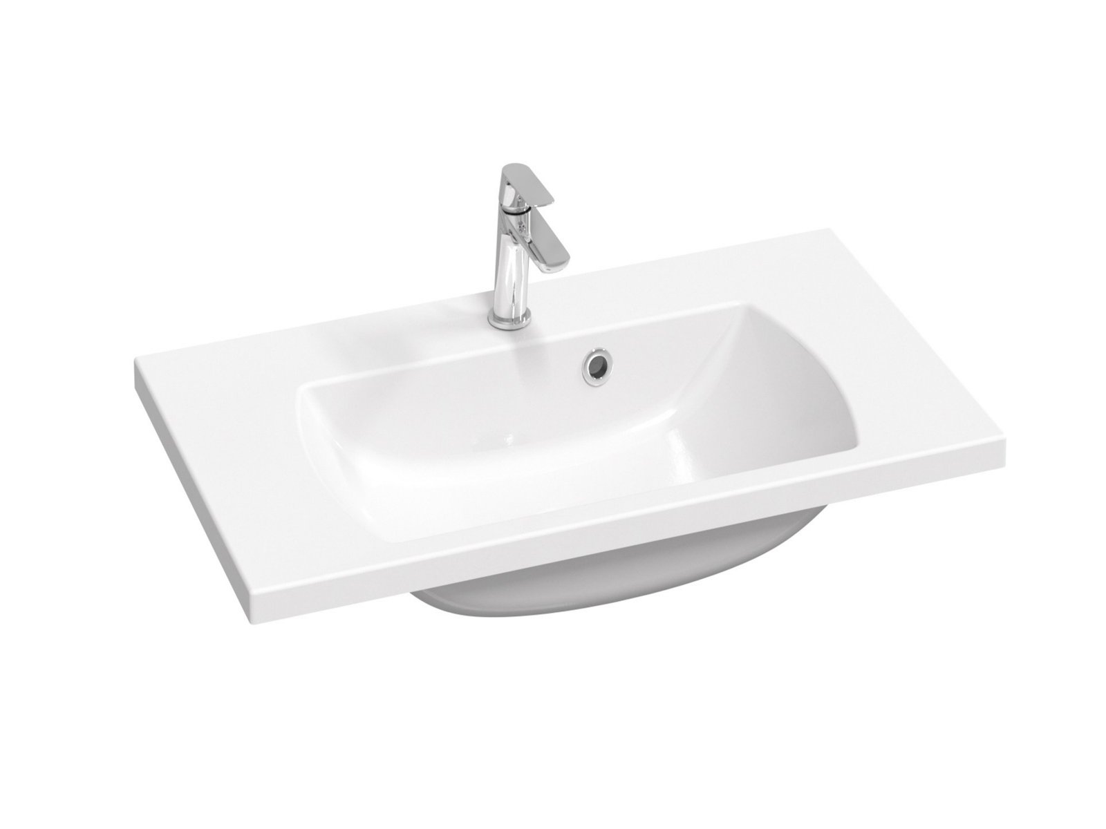 Ravak Classic II lavabo 80x45 cm rettangolare da mobile bianco XJX01180000