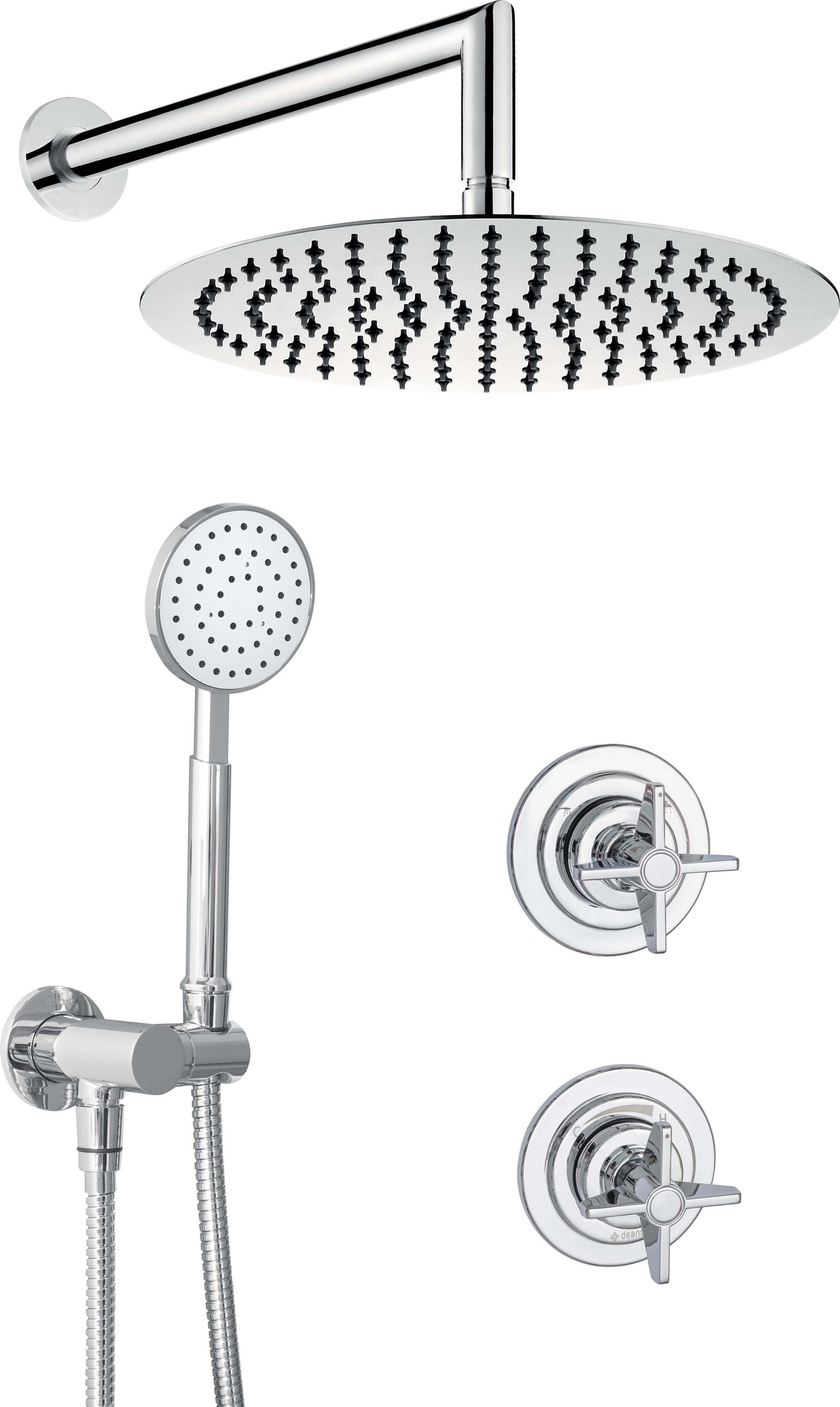 Deante Temisto set doccia da incasso con soffione cromo NAC_09QT