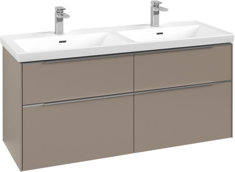 Villeroy & Boch Subway 3.0 armadietto 127.2x46.2x57.6 cm sottolavabo sospeso grigio C568L0VM