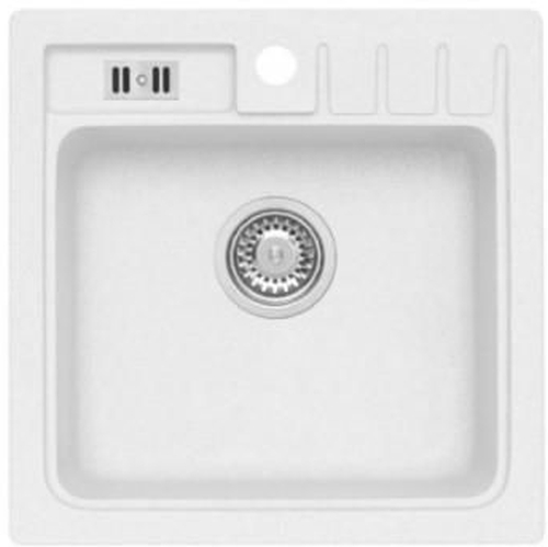 Alveus Niagara lavello in granito 46.5x46.5 cm bianco 1100885