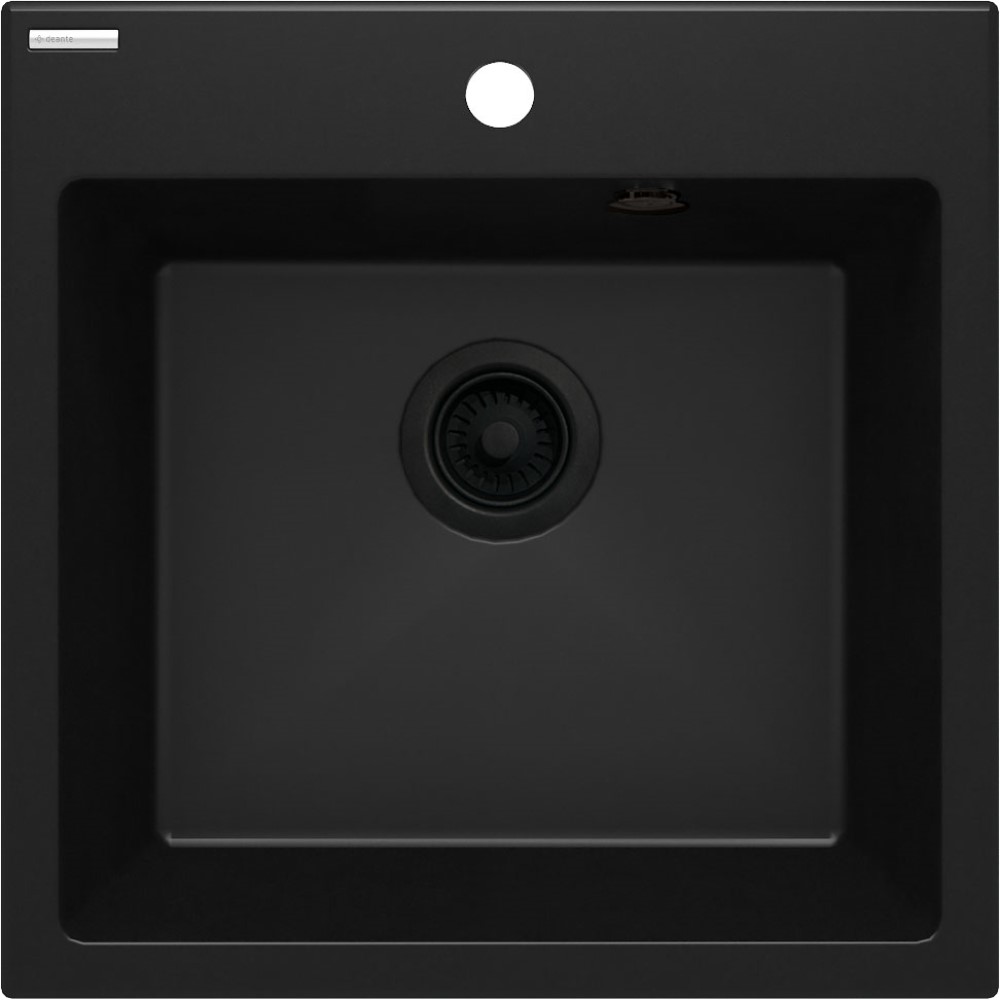 Deante Evora lavello in granito 50x50 cm nero ZQJ_N103