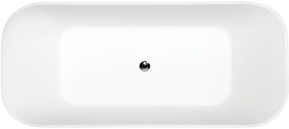 Besco Assos S-Line vasca da bagno freestanding 160x70 cm rettangolare bicolore #WMMC-160AL