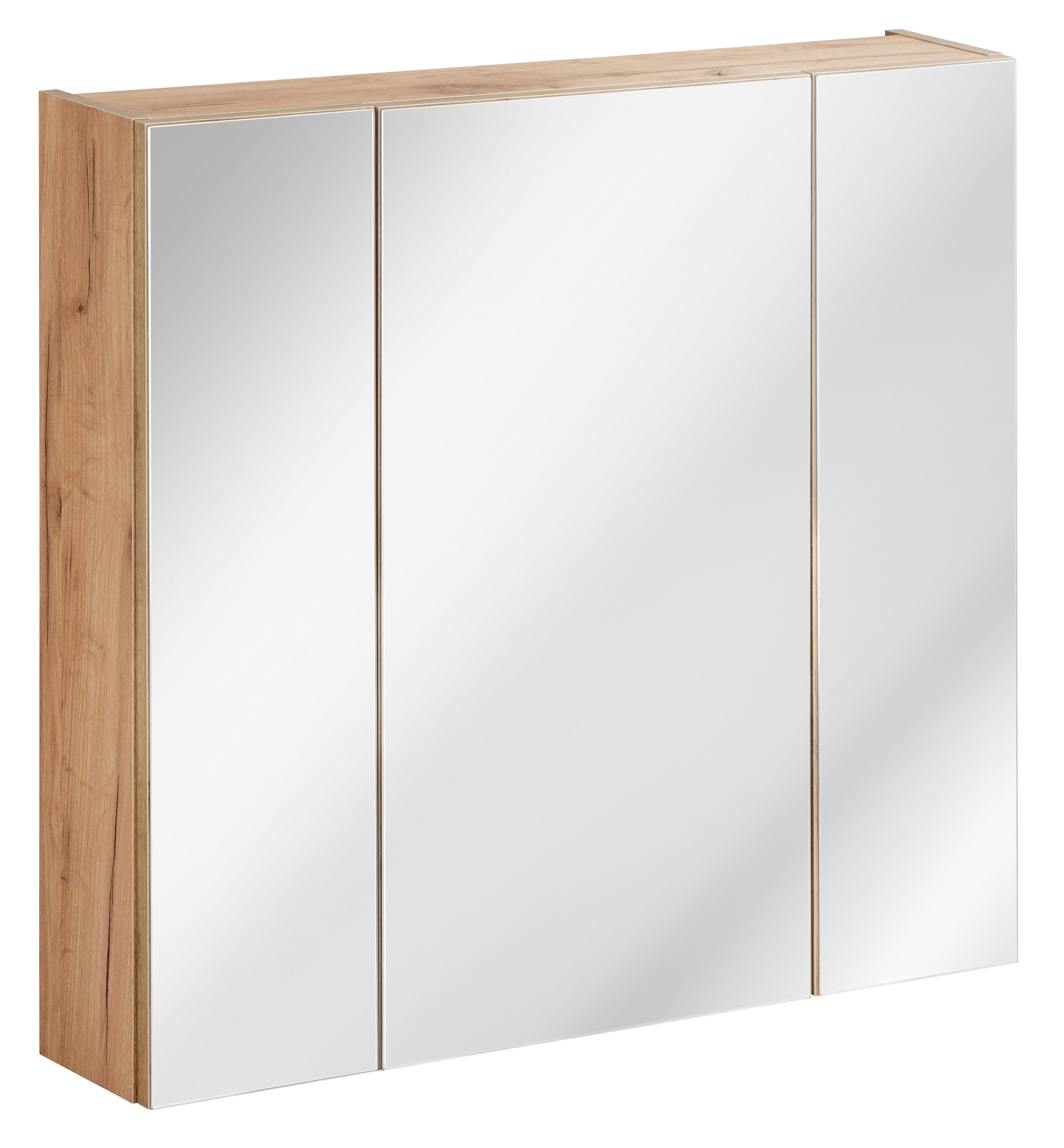 Comad Capri Oak armadietto 80x16x75 cm con specchio bianco -rovere CAPRI OAK 843A FSC