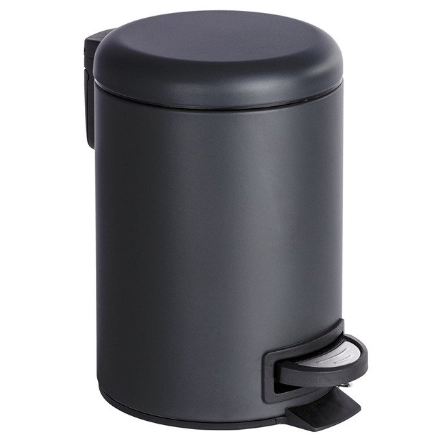 Wenko Leman Matt secchio della spazzatura 3 l nero 22143800