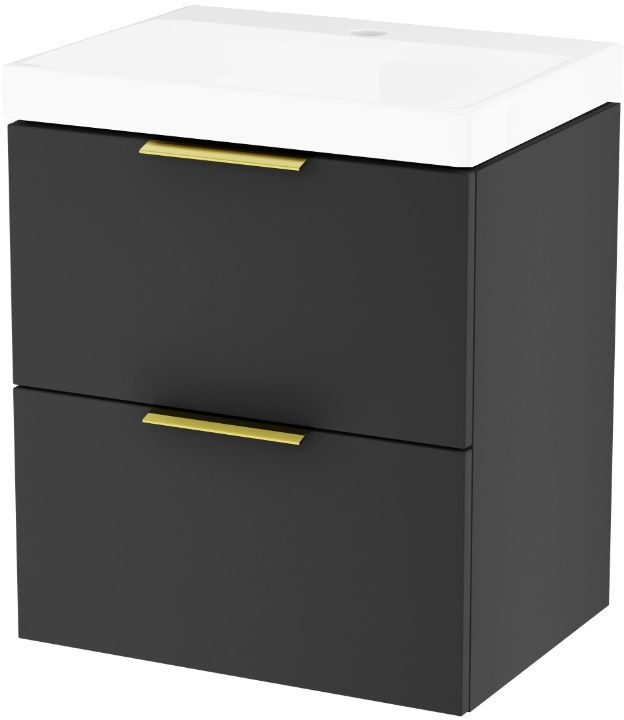 Set armadietto Excellent Blanko MLEX.6301.490.BL, lavabo Excellent Blanko CENL.6317.500.WH, MLEX.6303.SET.GL