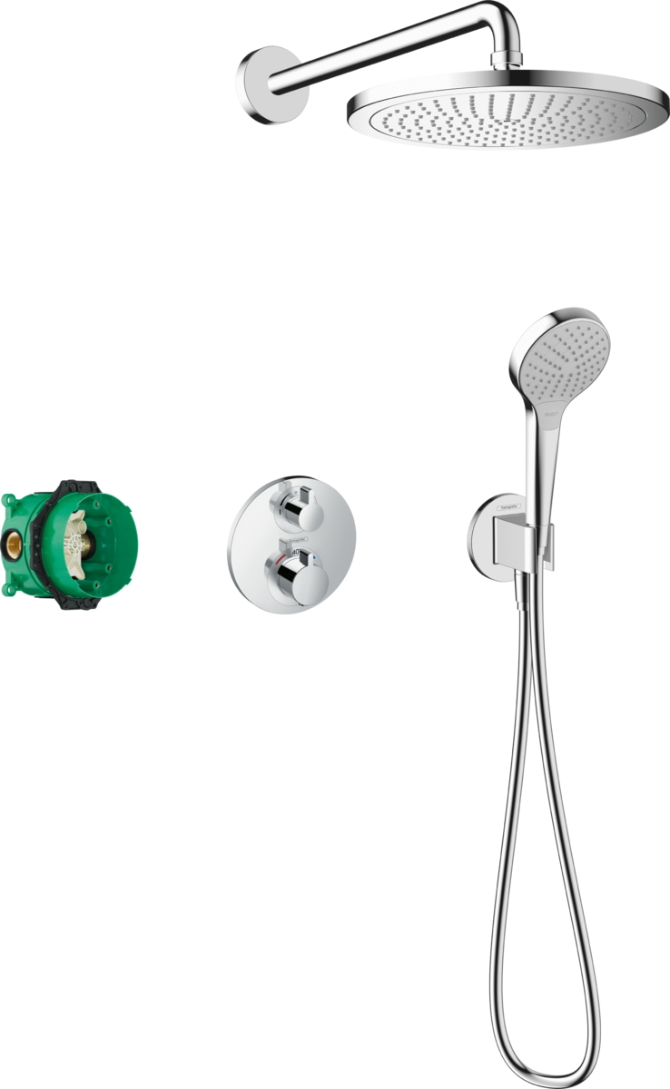 Hansgrohe Raindance set doccia da incasso con termostato con soffione cromo 27954000