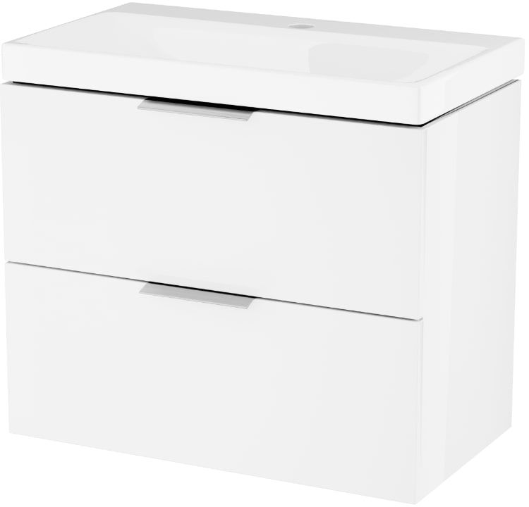 Set armadietto Excellent Blanko MLEX.6301.640.WH, lavabo Excellent Blanko CENL.6317.650.WH, MLEX.6303.SET.CR