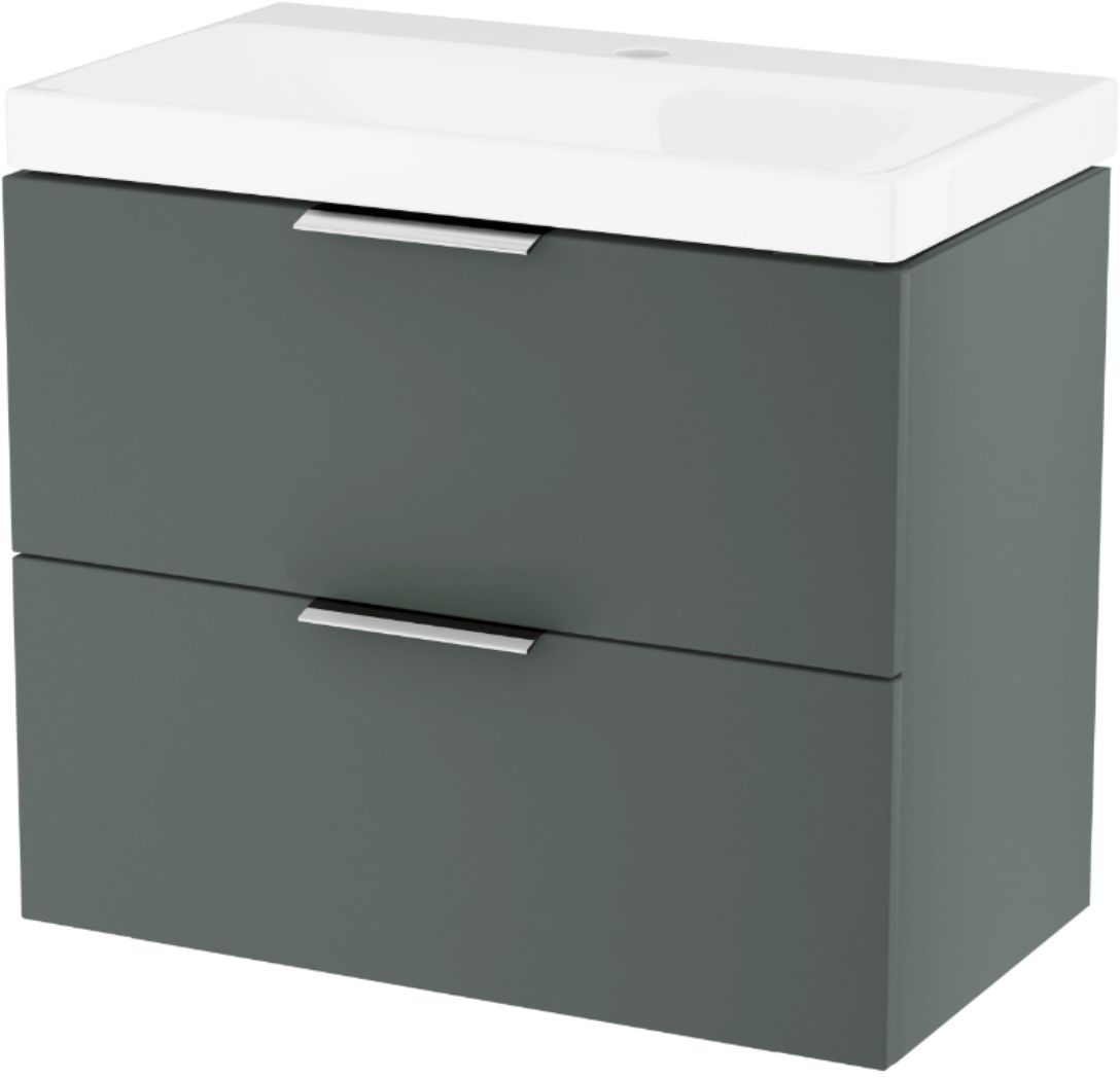 Set armadietto Excellent Blanko MLEX.6301.640.GN, lavabo Excellent Blanko CENL.6317.650.WH, MLEX.6303.SET.CR