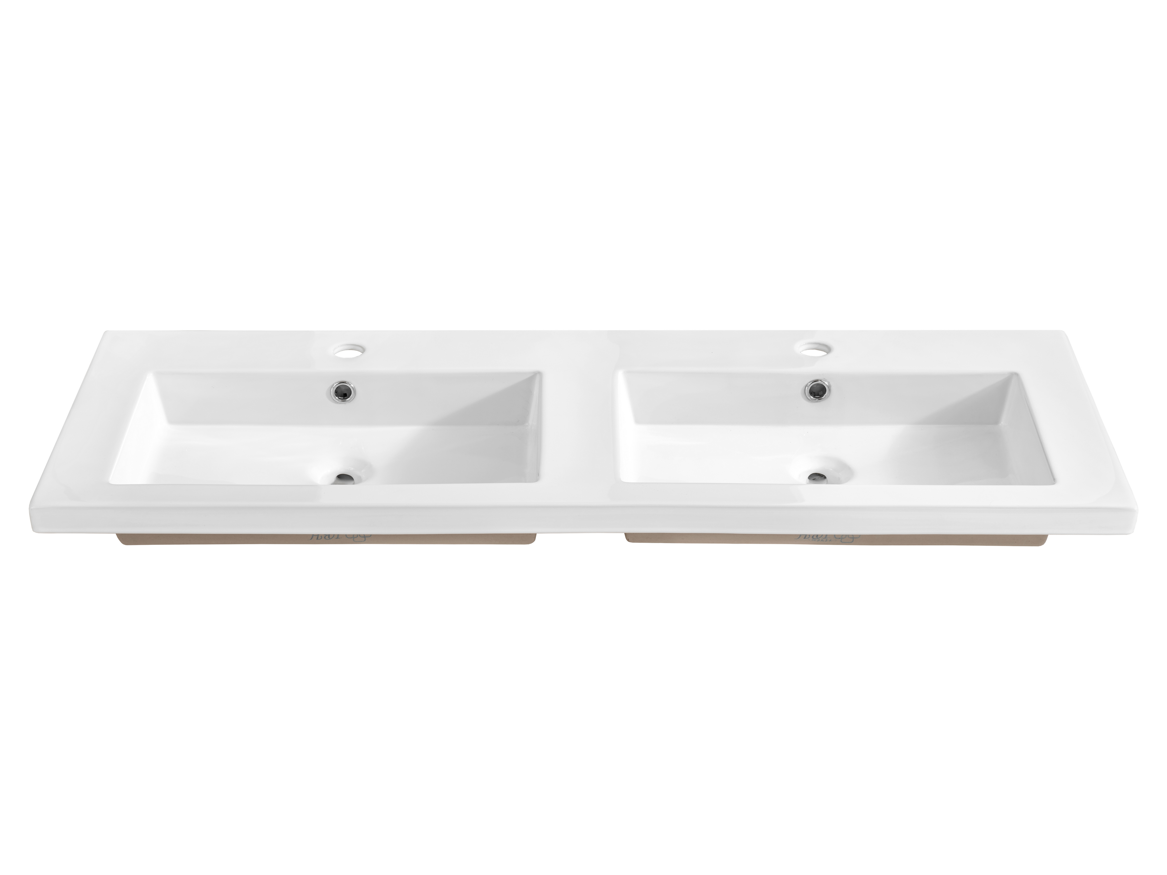 Comad Spirit lavabo 121x46 cm rettangolare da mobile-doppio bianco UM-8070SPIRIT120D