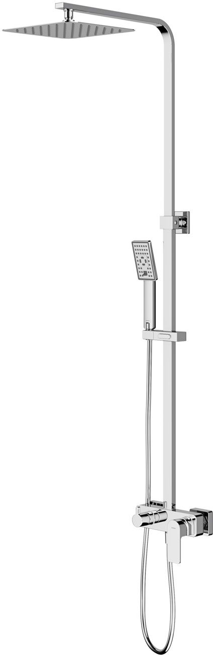 Omnires Baretti set doccia a parete con soffione cromo BA7844CR