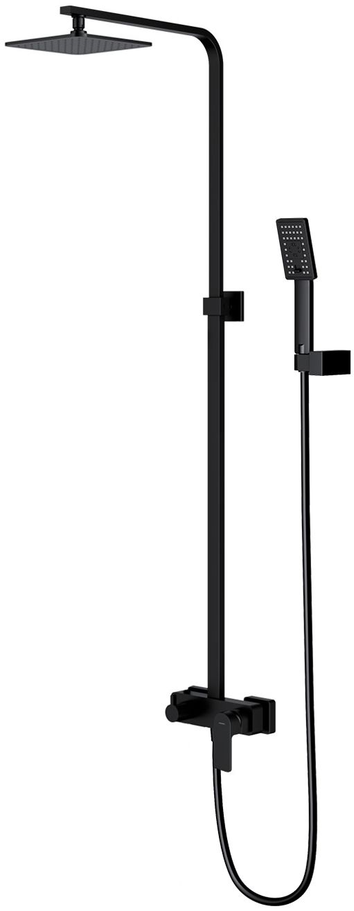 Omnires Baretti set doccia a parete nero BA7844BL