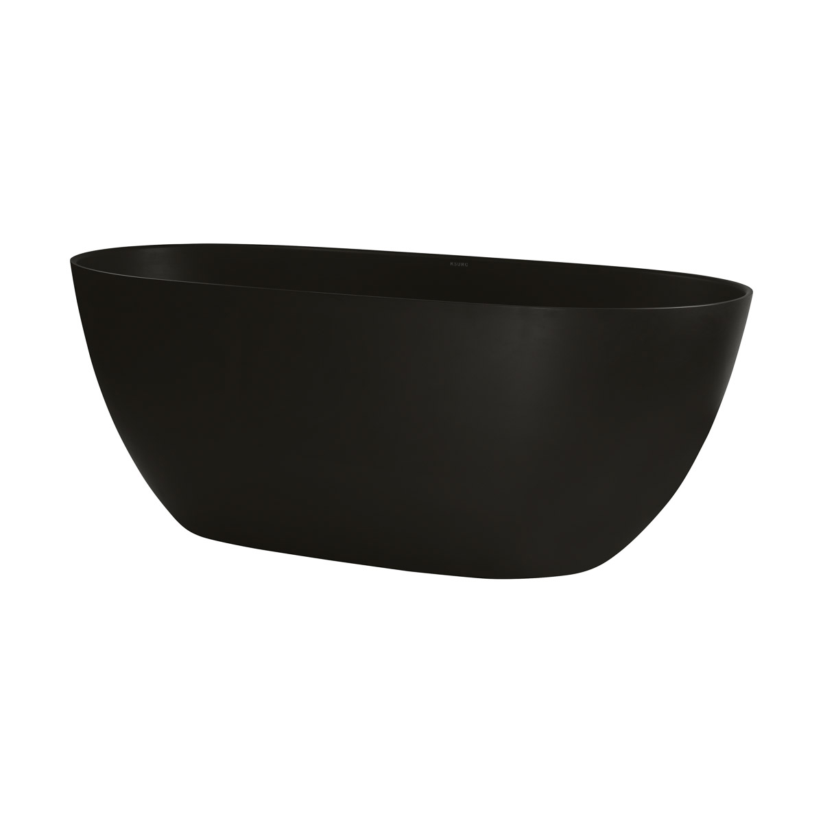 Ksuro 02 vasca da bagno freestanding 160x74 cm ovale nero 32003030