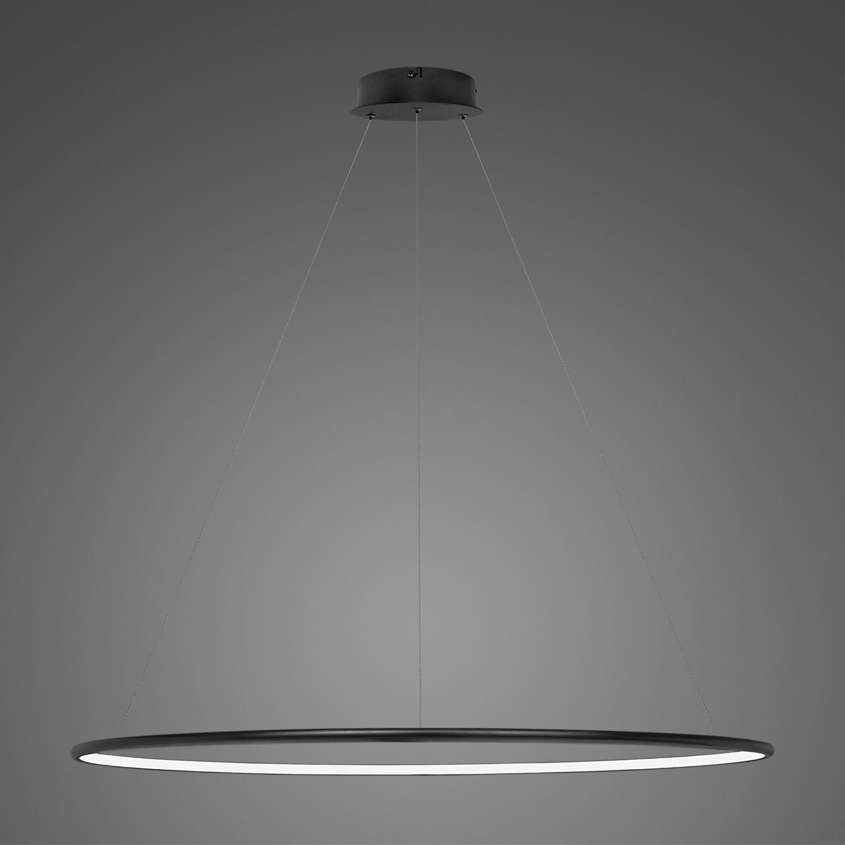 Altavola Design Ledowe Okręgi lampada sospesa 1x45 W nero LA073/P_120_in_3k_black
