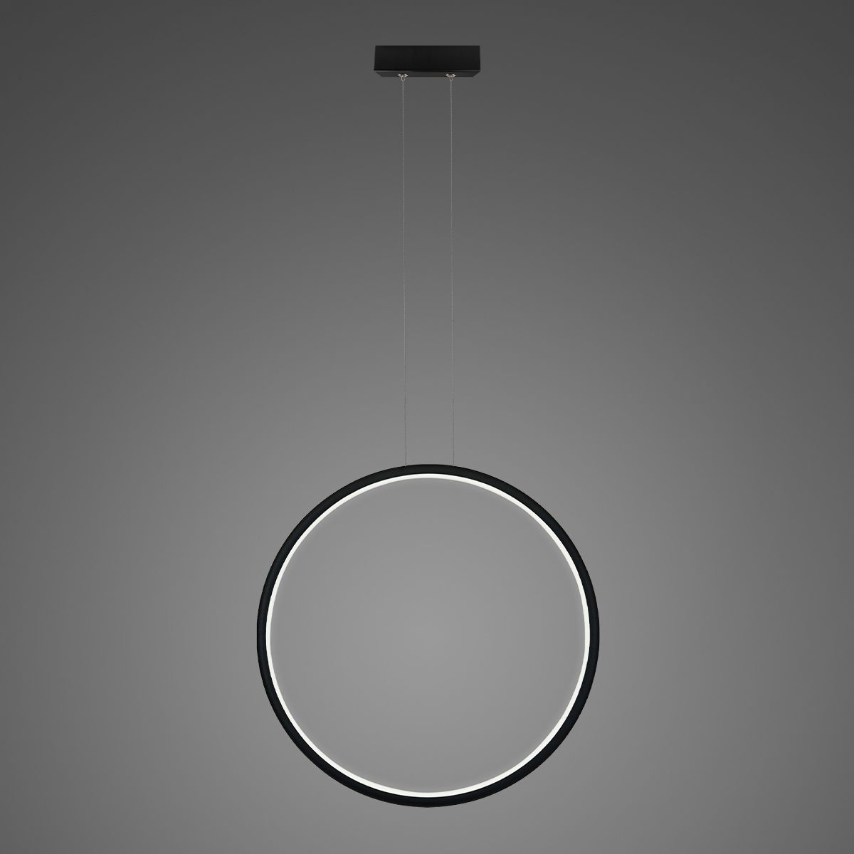 Altavola Design Ledowe Okręgi lampada sospesa 1x30 W nero LA073/X_80_in_3k_black