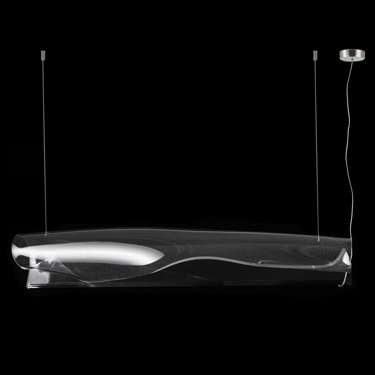 Altavola Design Cortina lampada sospesa 1x26 W cromo-trasparente LA103/P_138