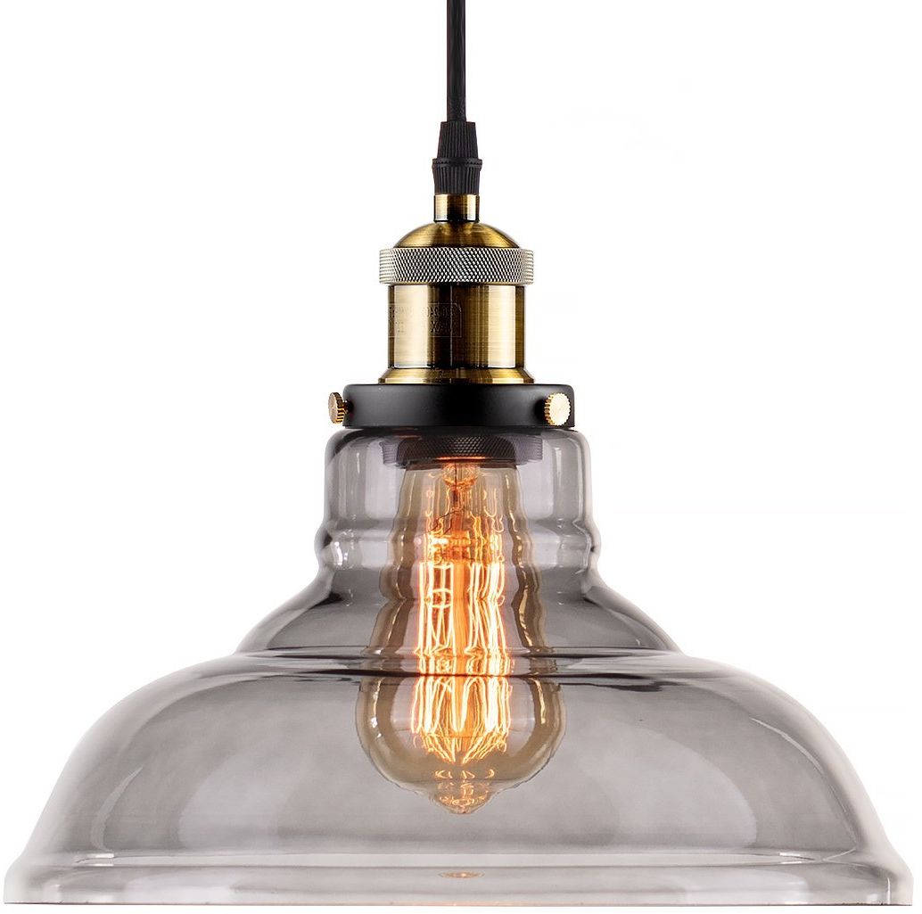 Altavola Design New York Loft lampada sospesa 1x40 W ottone-fumé LA040/P_smoky