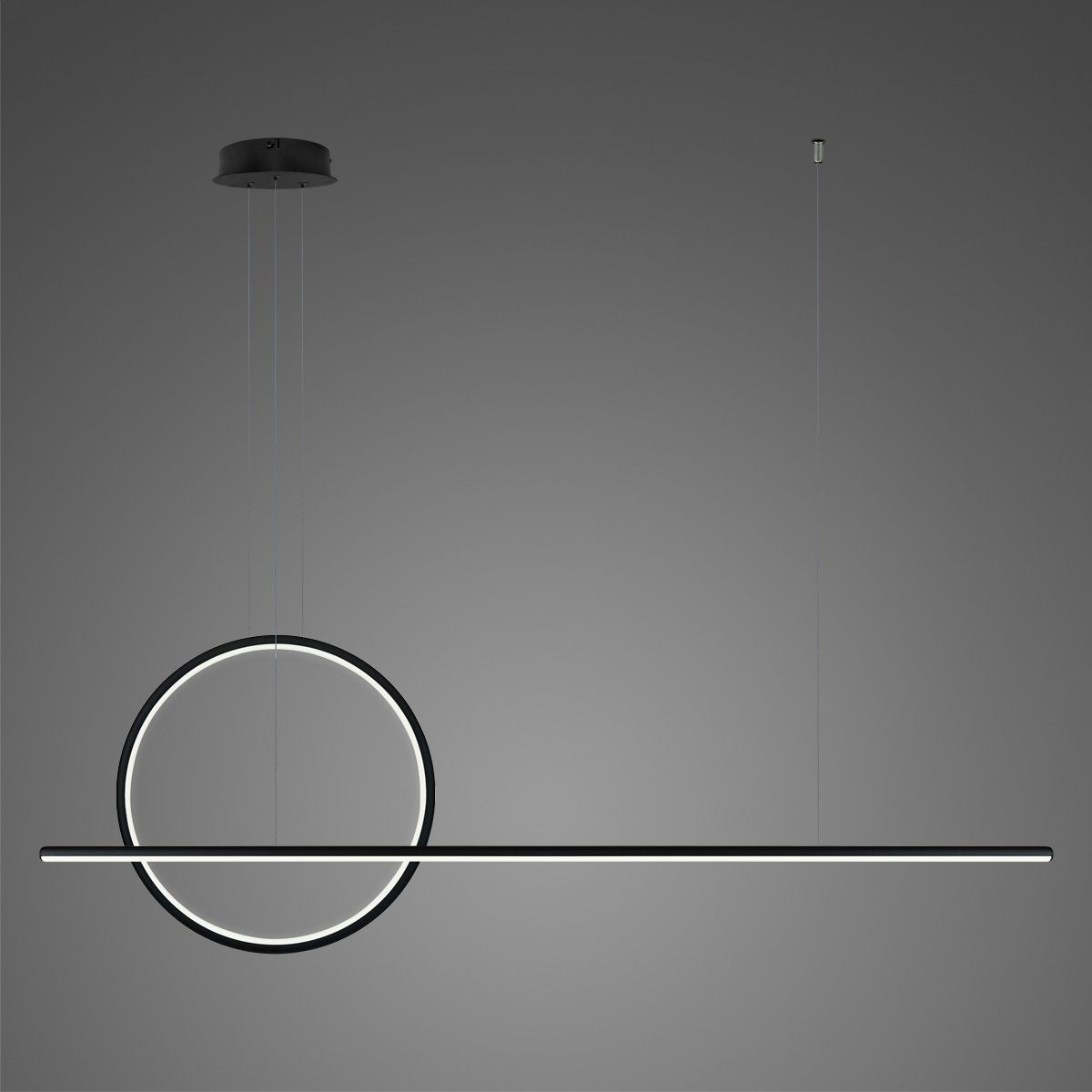 Altavola Design Linea lampada sospesa 2x23 W nero LA087/PX143_40_4k_black_dimm