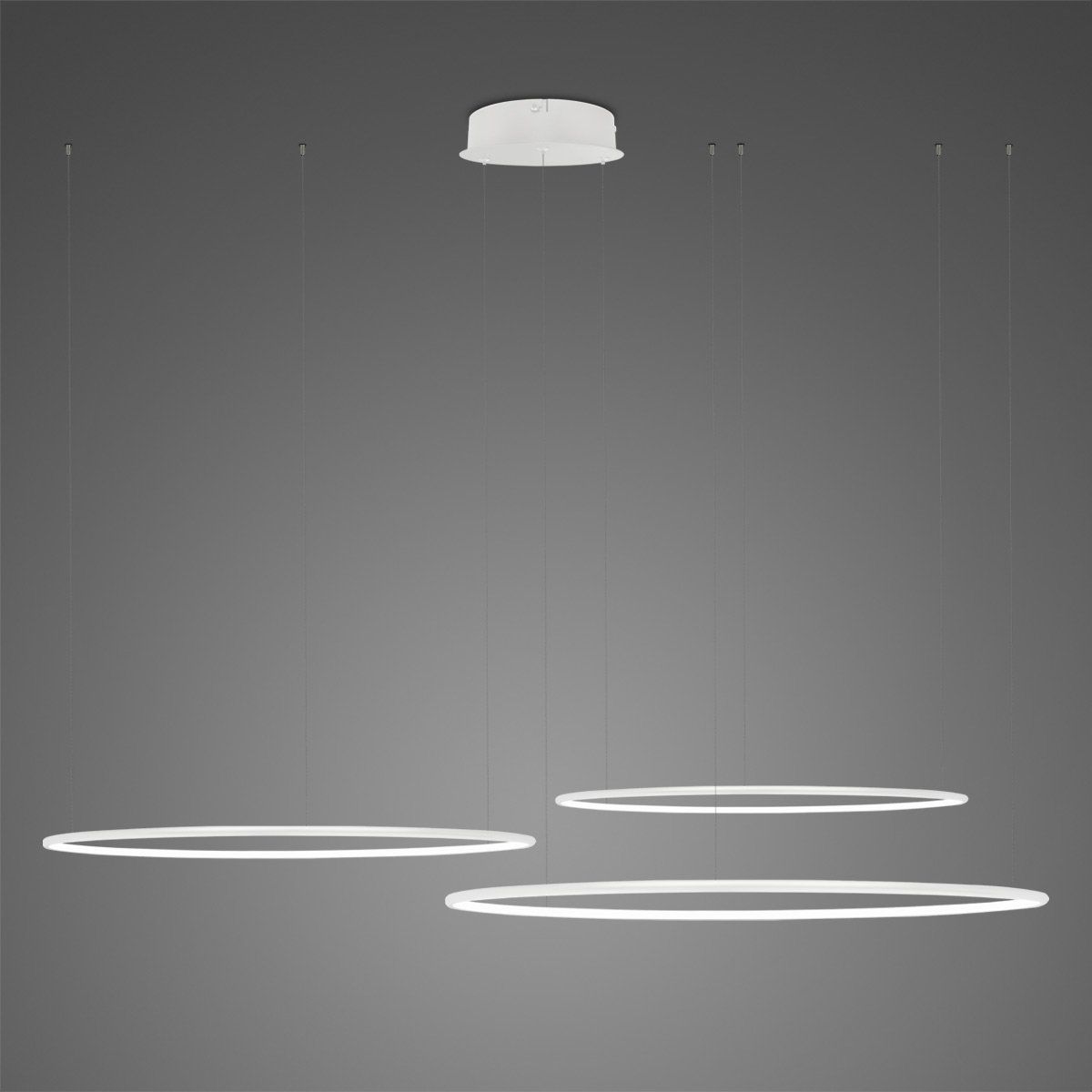 Altavola Design Ledowe Okręgi lampada sospesa 3x68 W bianco LA075/CO3_80_in_4k_white_dimm