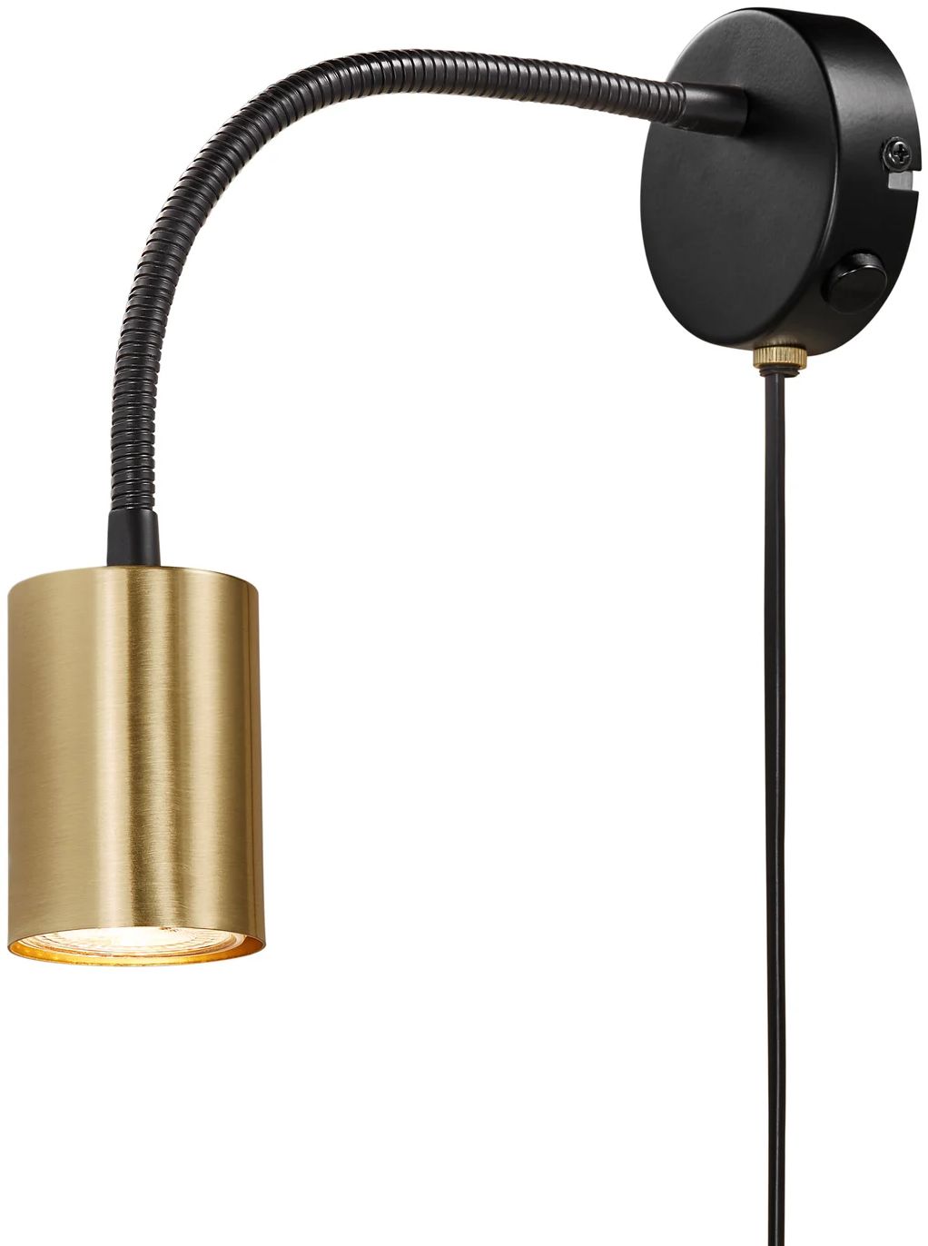 Nordlux Explore lampada da parete 1x35 W nero-ottone 2113261035