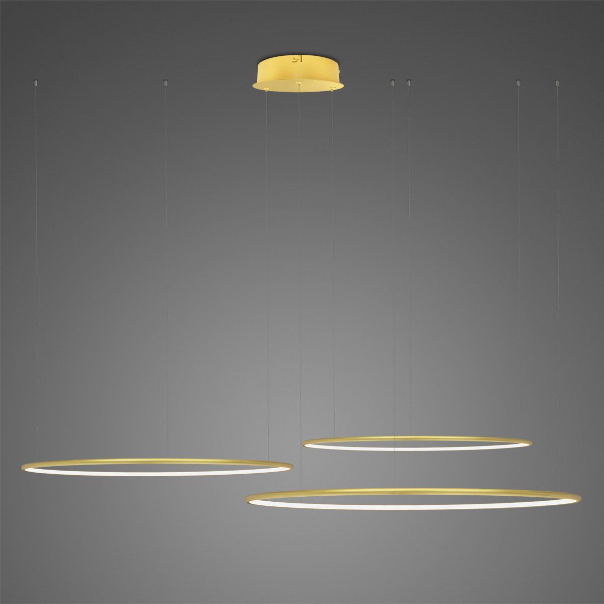 Altavola Design Ledowe Okręgi lampada sospesa 3x W oro LA075/CO3_80_in_4k_gold