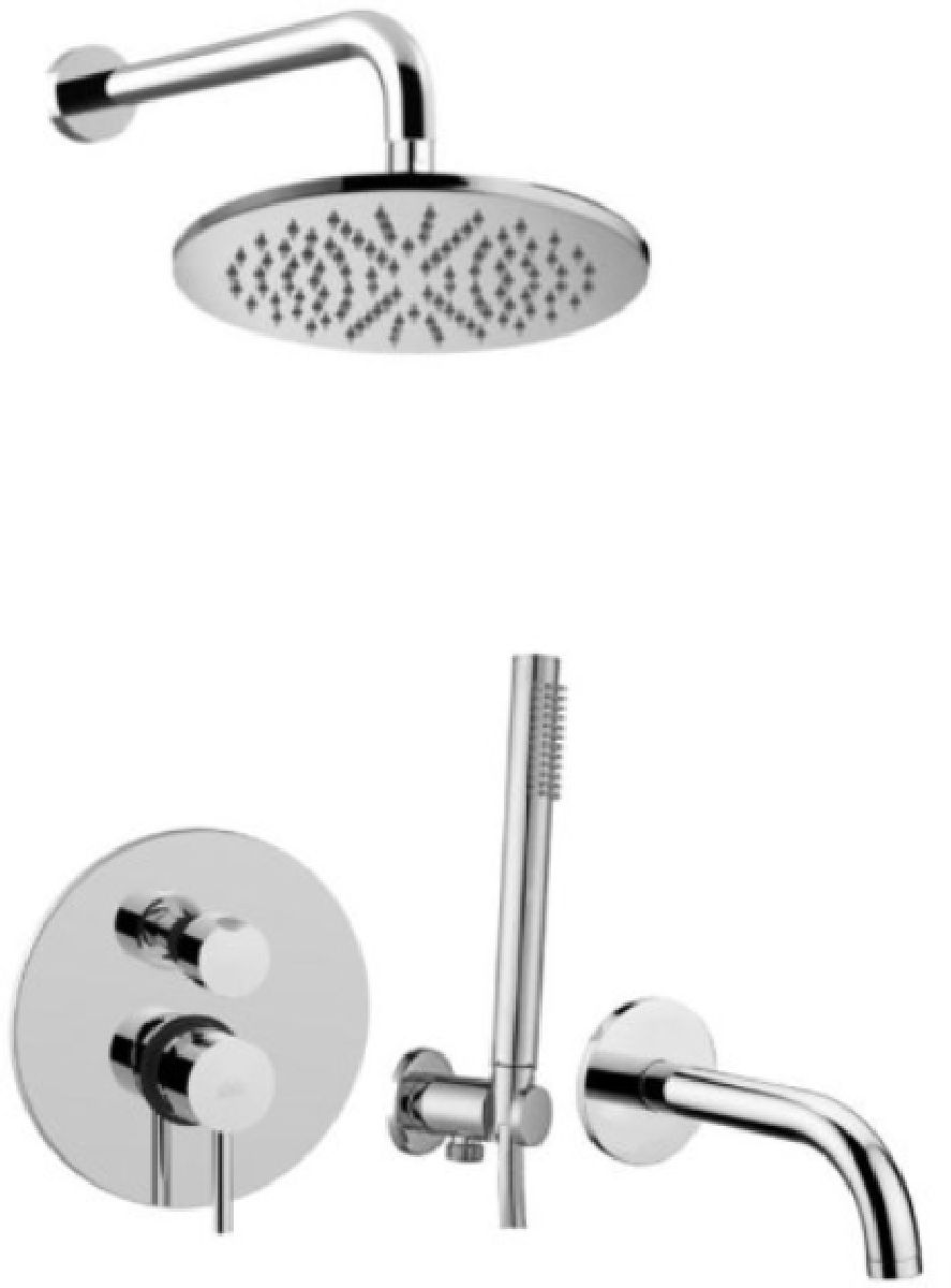Paffoni Stick set doccia da incasso con soffione || SK019ZSCW3AST