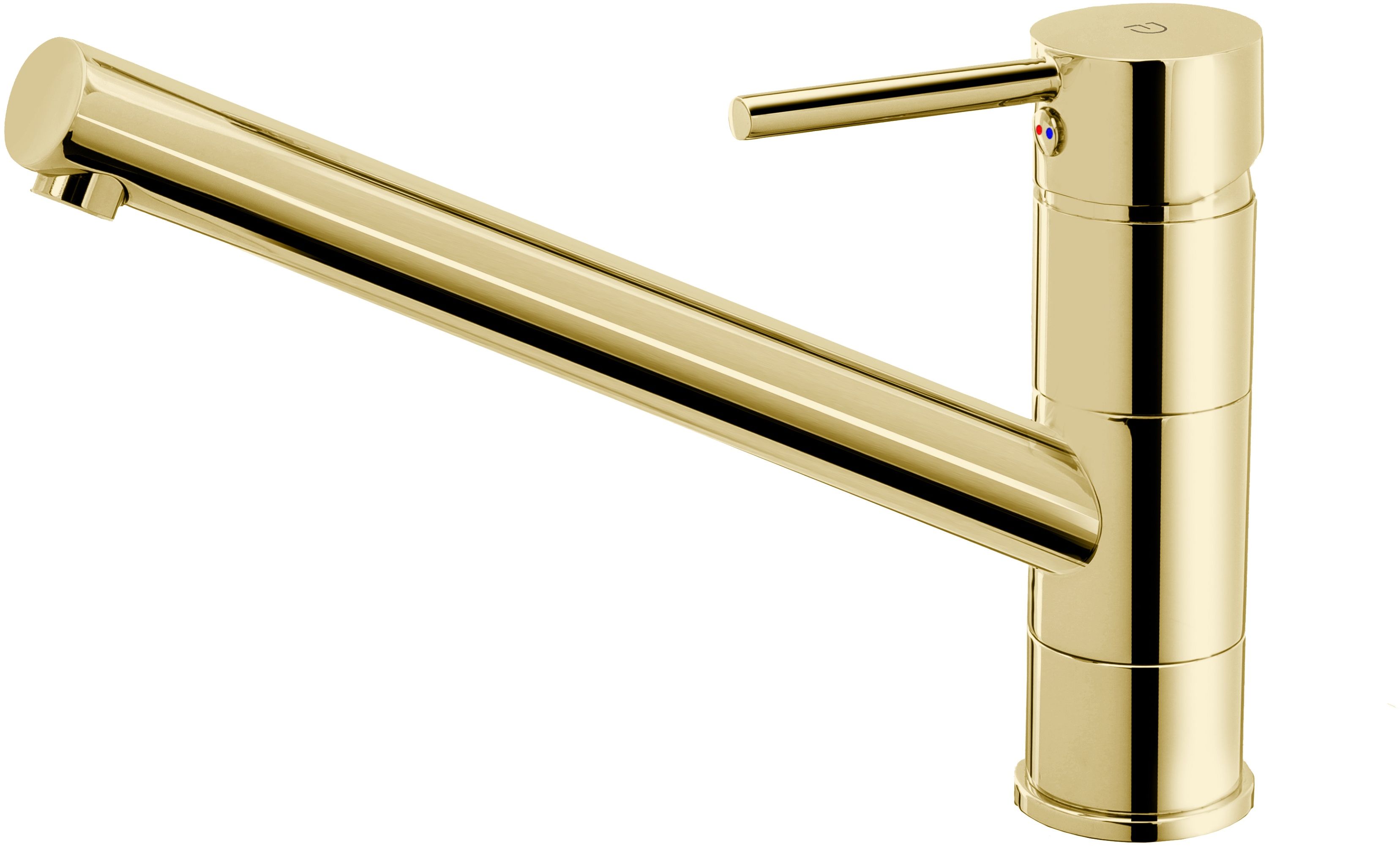 FDesign Flusso rubinetto da cucina verticale giallo FD1-FLS-4-55