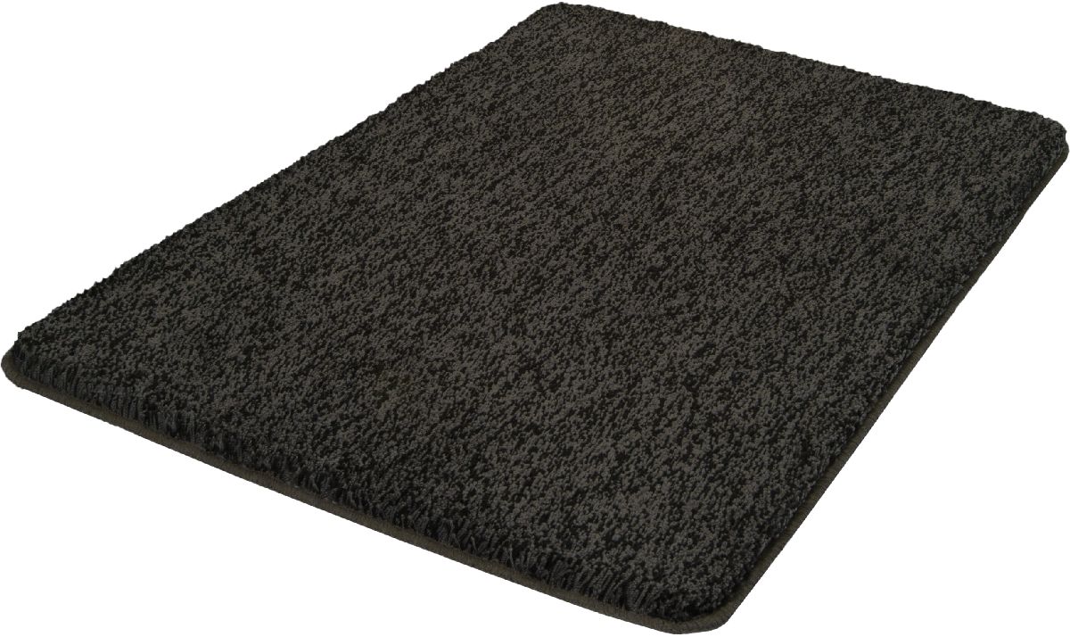 Kleine Wolke Seattle tappetino da bagno 90x60 cm rettangolare nero 4071905519