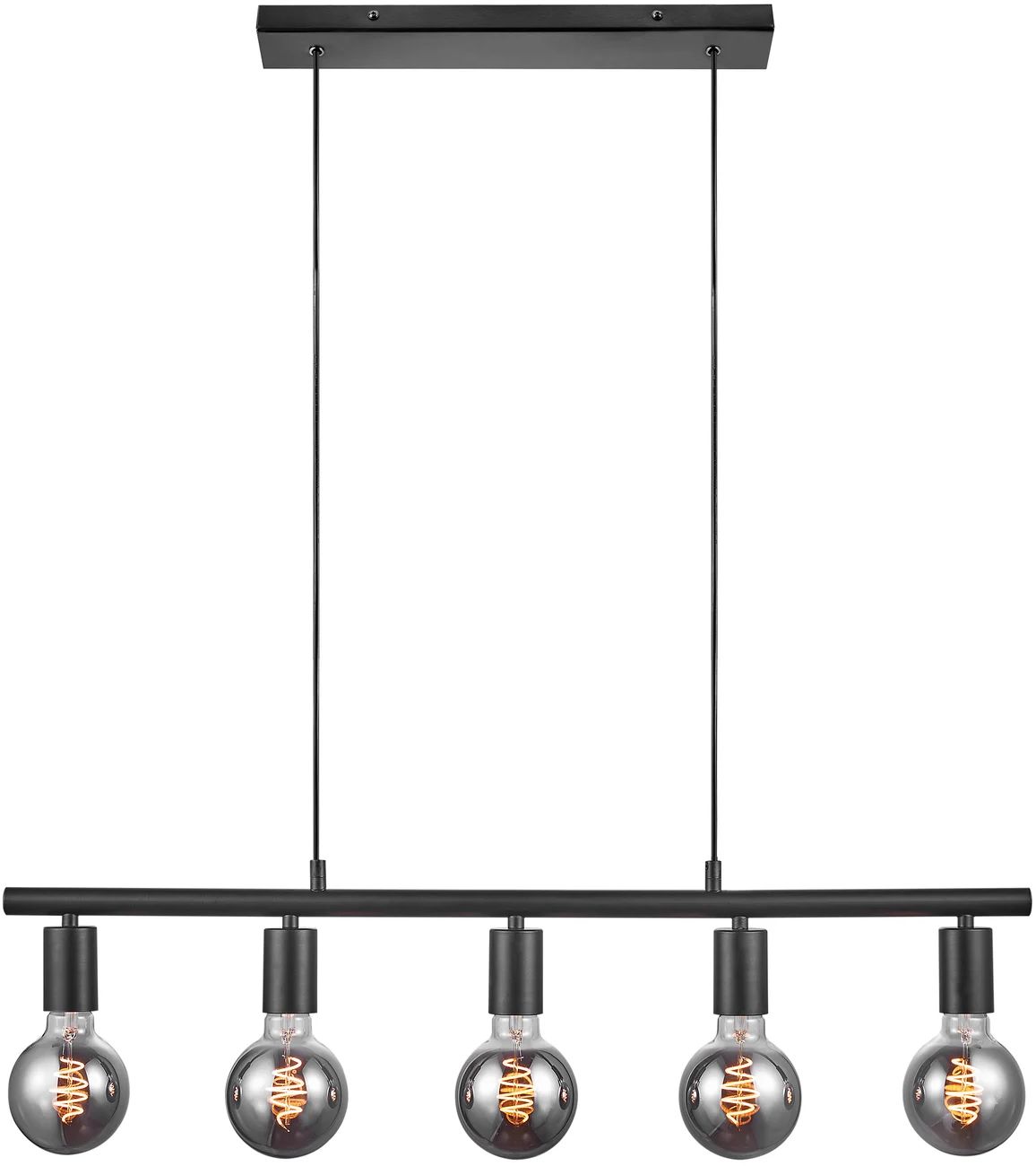 Nordlux Paco lampada sospesa 5x25 W nero 2213273003