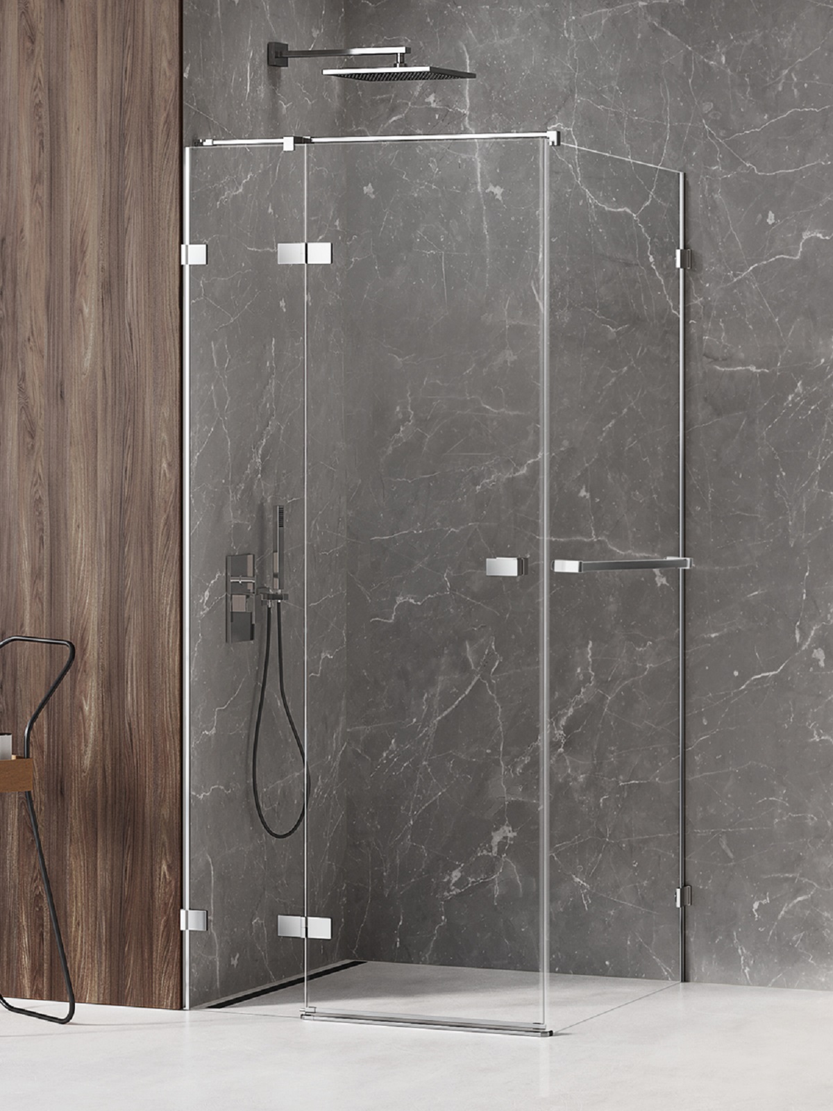 New Trendy Avexa box doccia 120x90 cm rettangolare cromo lucida/vetro trasparente EXK-2409