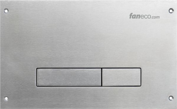 Faneco Slim placca di comando per WC acciaio KKM08SNM