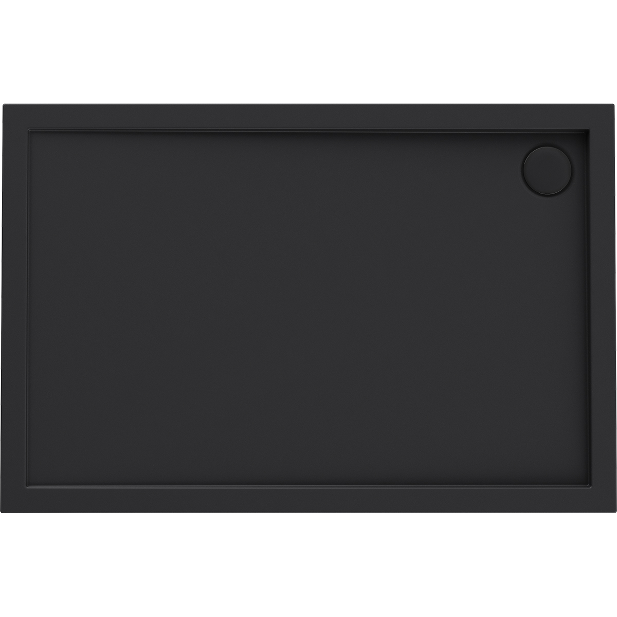 Oltens Superior piatto doccia rettangolare 140x90 cm nero 15007300