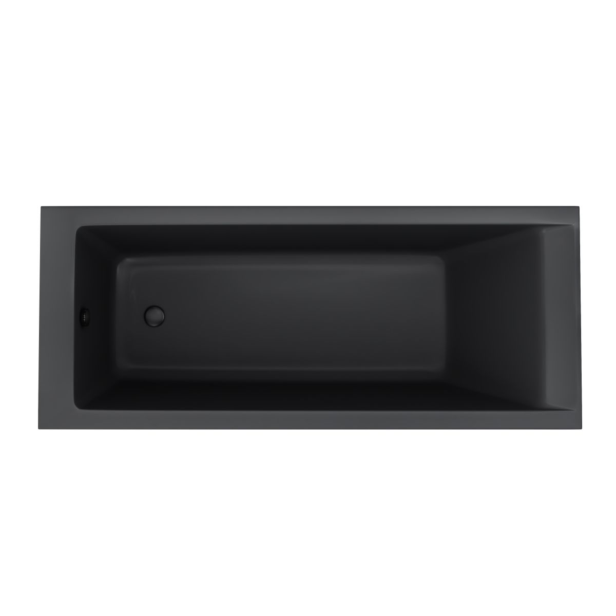 Oltens Langfoss vasca da bagno rettangolare 170x70 cm nero 10004300