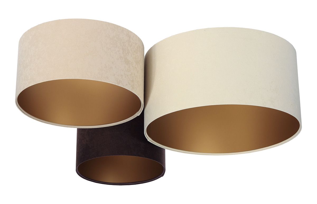 BPS Koncept Plafoniady plafoniera 3x60 W oro -marrone-beige-crema 080-01-029