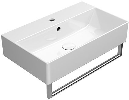GSI Kube X lavabo 60x37 cm rettangolare a parete-da appoggio bianco 9454111