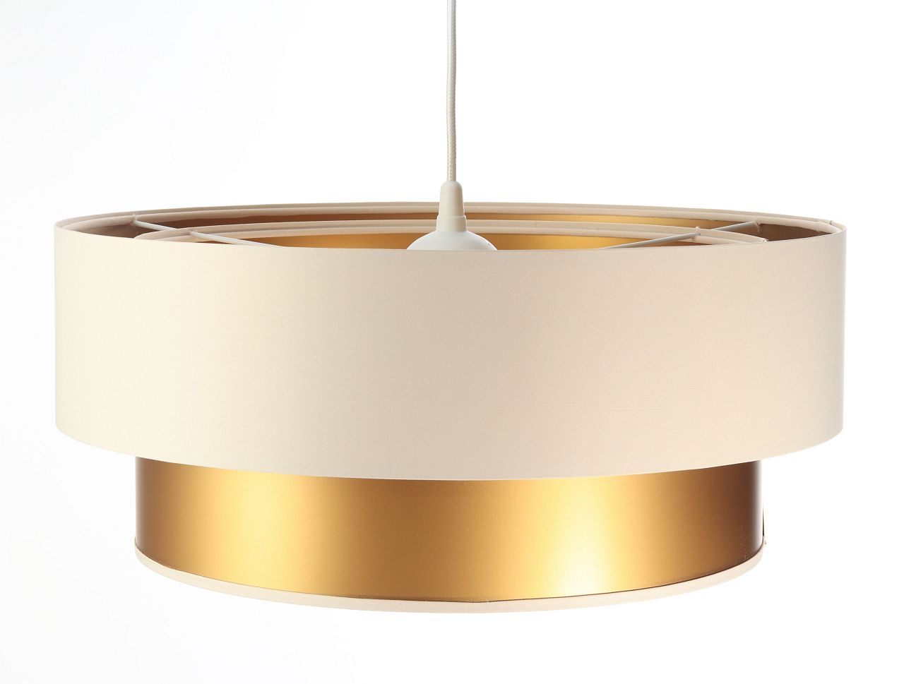 BPS Koncept Duo ellegant lampada sospesa 1x60 W oro-crema 061-055-50