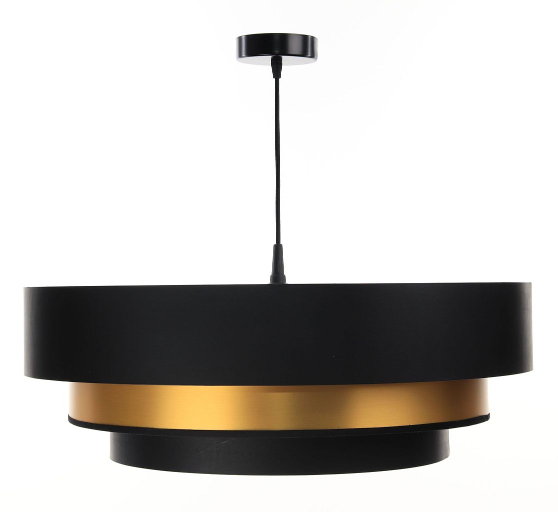 BPS Koncept Triniti lampada sospesa 1x60 W nero-oro 050-088-60