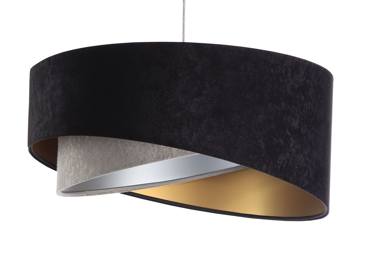 BPS Koncept Galaxy lampada sospesa 1x60 W nero-oro-grigio/cenere-argento 060-079