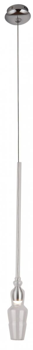 MaxLight Murano lampada sospesa 1x3 W cromo P0245