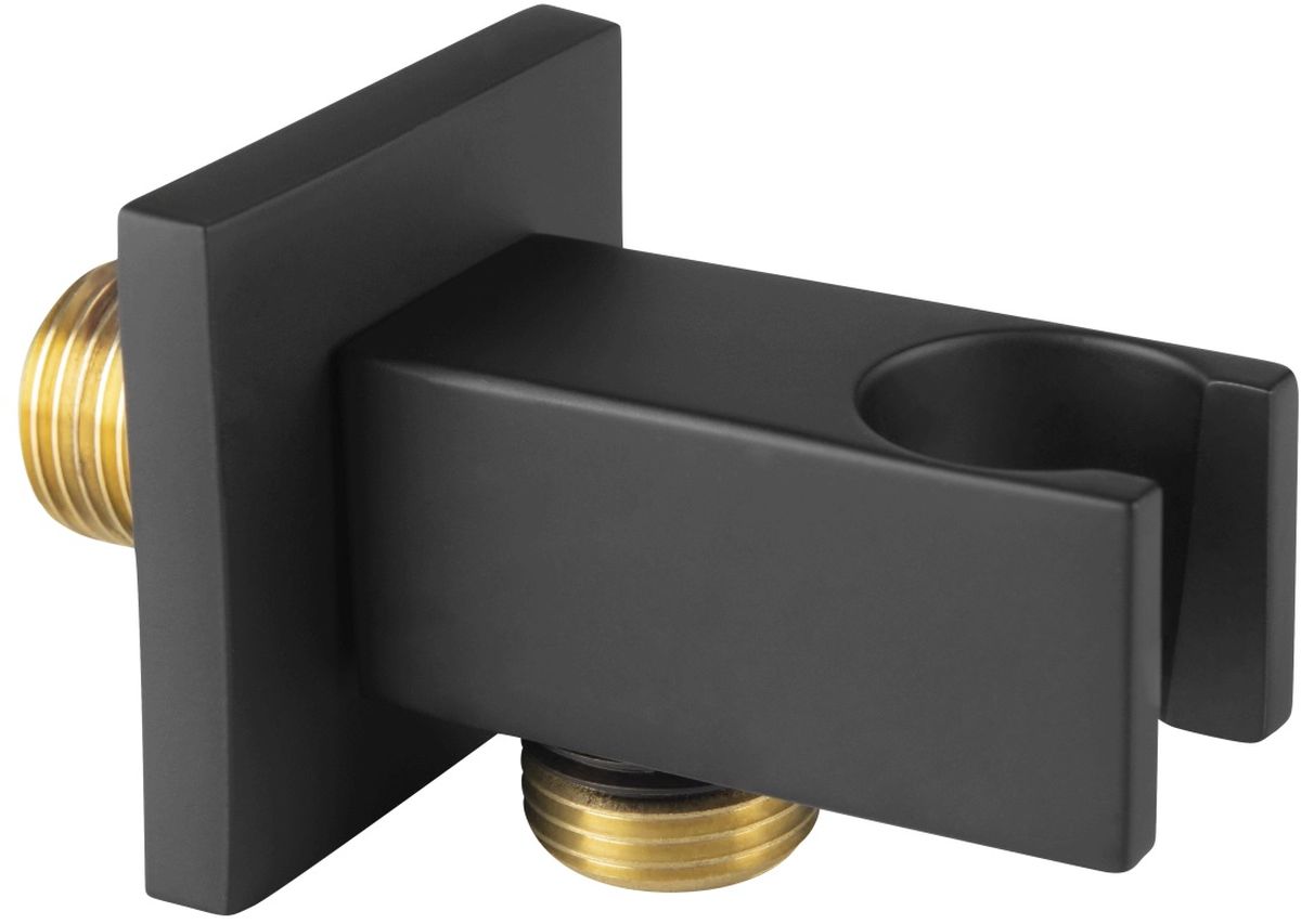 Ferro prese d'acqua con supporto doccetta nero PKN15BL