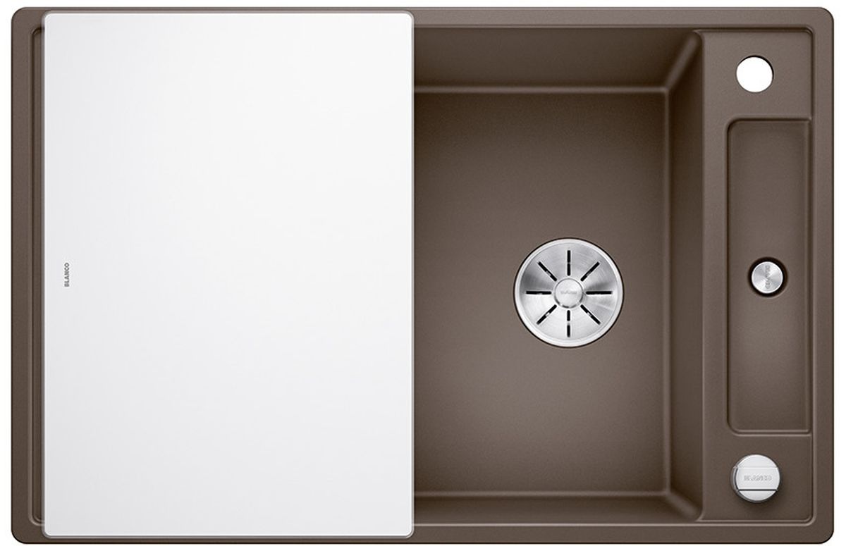 Blanco Axia III 45 S lavello in granito 78x51 cm marrone 523192
