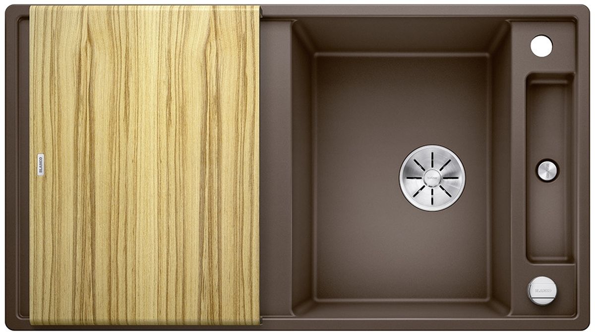 Blanco Axia III 5 S lavello in granito 91.5x51 cm marrone 523214