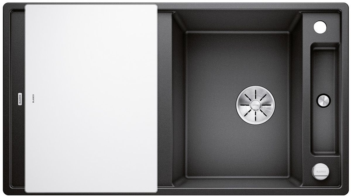 Blanco Axia III 5 S lavello in granito 91.5x51 cm antracite 523215