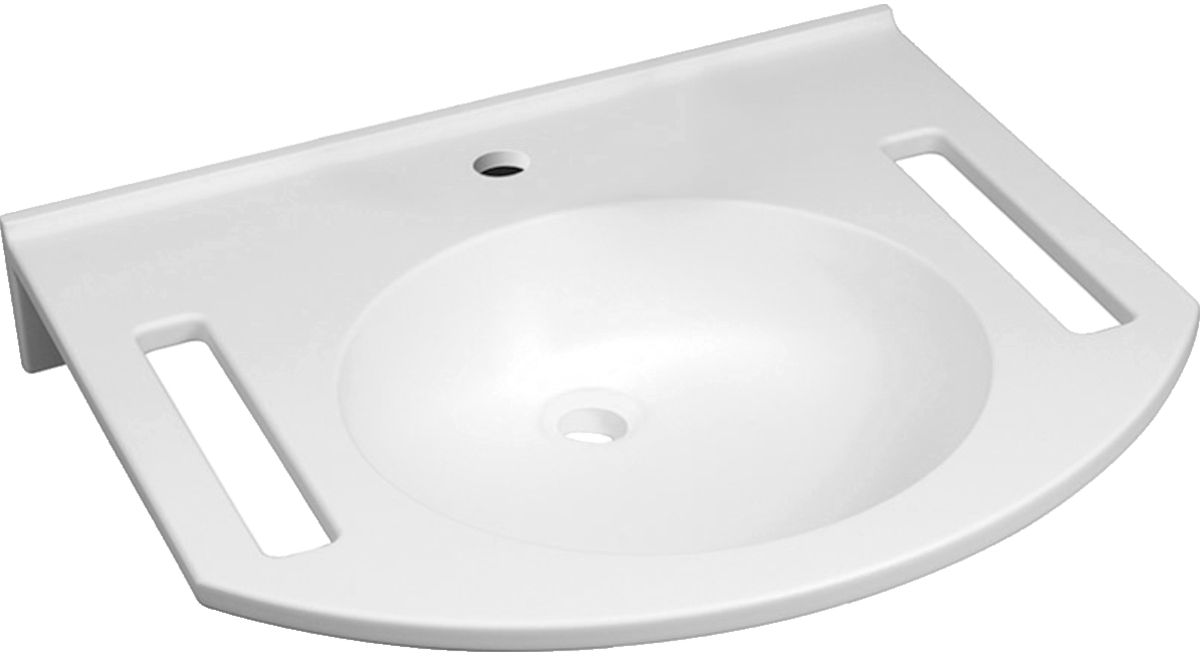 Geberit Publica lavabo 60x55.5 cm a parete per disabili bianco 402160016