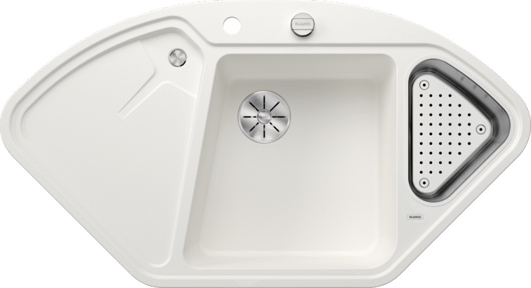 Blanco Delta II lavello in granito 105.7x57.5 cm bianco 523660