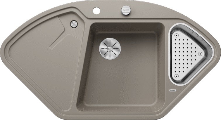 Blanco Delta II lavello in granito 105.7x57.5 cm marrone 523666